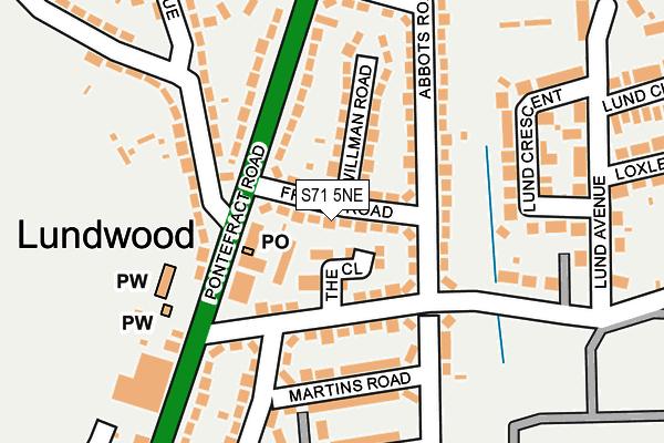 S71 5NE map - OS OpenMap – Local (Ordnance Survey) S71 5NE map - OS OpenMap – Local (Ordnance Survey)