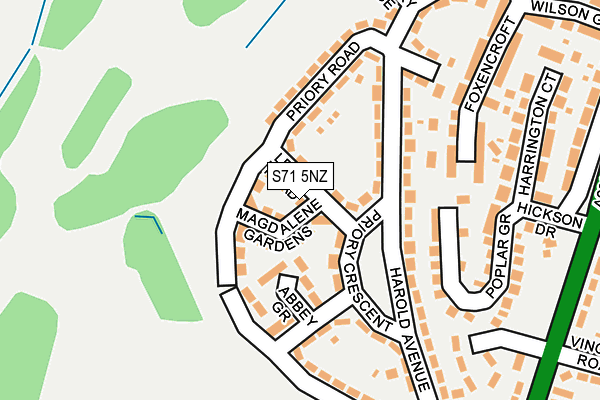 S71 5NZ map - OS OpenMap – Local (Ordnance Survey) S71 5NZ map - OS OpenMap – Local (Ordnance Survey)