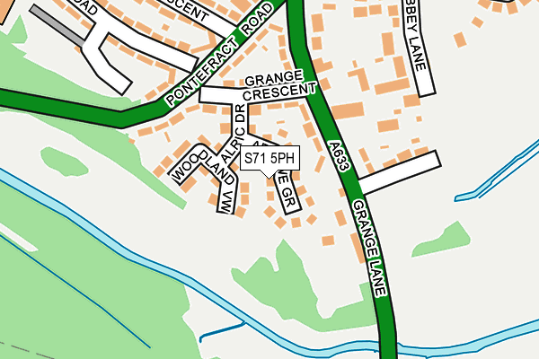 S71 5PH map - OS OpenMap – Local (Ordnance Survey) S71 5PH map - OS OpenMap – Local (Ordnance Survey)