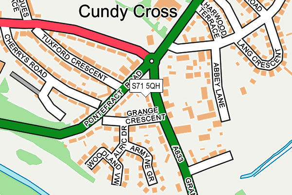 S71 5QH map - OS OpenMap – Local (Ordnance Survey) S71 5QH map - OS OpenMap – Local (Ordnance Survey)