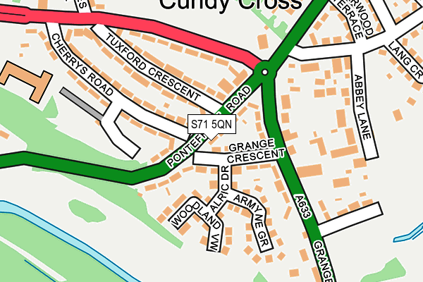 S71 5QN map - OS OpenMap – Local (Ordnance Survey) S71 5QN map - OS OpenMap – Local (Ordnance Survey)