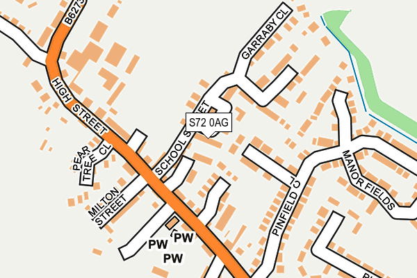S72 0AG map - OS OpenMap – Local (Ordnance Survey) S72 0AG map - OS OpenMap – Local (Ordnance Survey)