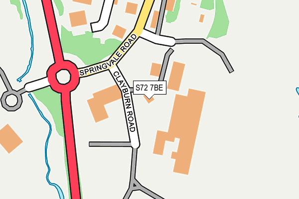 S72 7BE map - OS OpenMap – Local (Ordnance Survey) S72 7BE map - OS OpenMap – Local (Ordnance Survey)