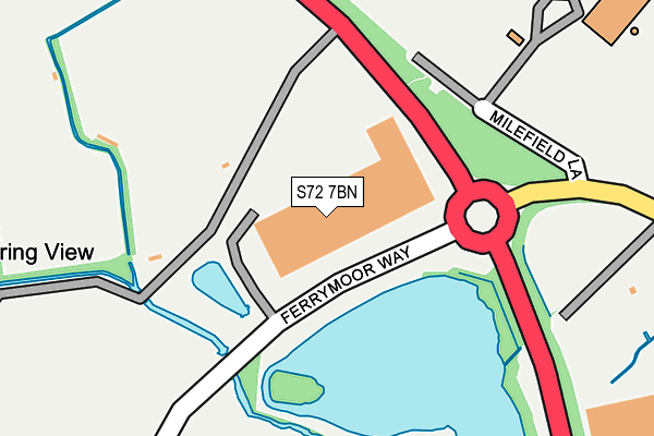 S72 7BN map - OS OpenMap – Local (Ordnance Survey) S72 7BN map - OS OpenMap – Local (Ordnance Survey)