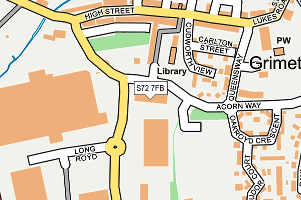 S72 7FB map - OS OpenMap – Local (Ordnance Survey) S72 7FB map - OS OpenMap – Local (Ordnance Survey)