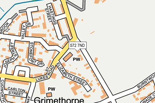 S72 7ND map - OS OpenMap – Local (Ordnance Survey) S72 7ND map - OS OpenMap – Local (Ordnance Survey)