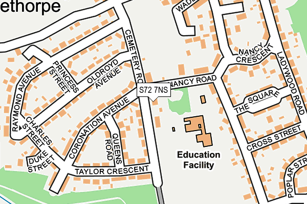 S72 7NS map - OS OpenMap – Local (Ordnance Survey) S72 7NS map - OS OpenMap – Local (Ordnance Survey)