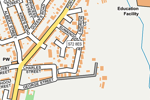 S72 8ES map - OS OpenMap – Local (Ordnance Survey) S72 8ES map - OS OpenMap – Local (Ordnance Survey)