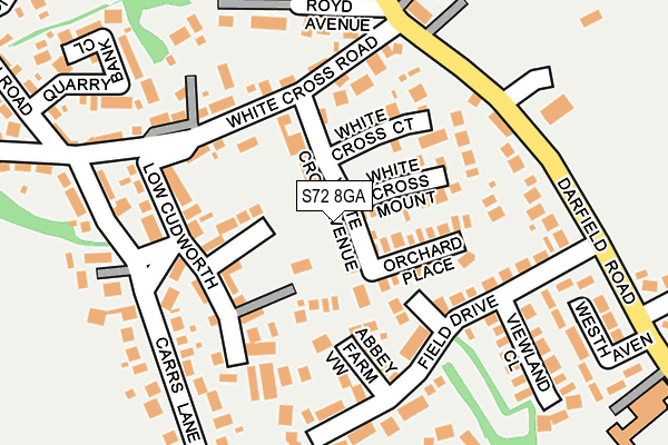 S72 8GA map - OS OpenMap – Local (Ordnance Survey) S72 8GA map - OS OpenMap – Local (Ordnance Survey)