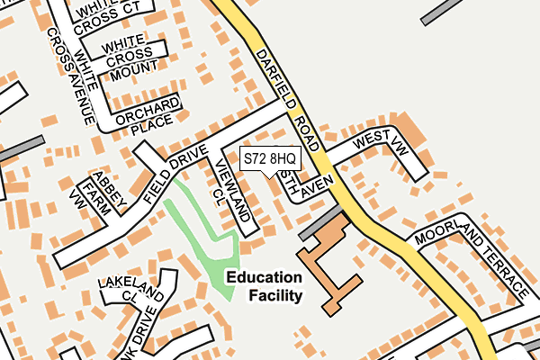 S72 8HQ map - OS OpenMap – Local (Ordnance Survey) S72 8HQ map - OS OpenMap – Local (Ordnance Survey)