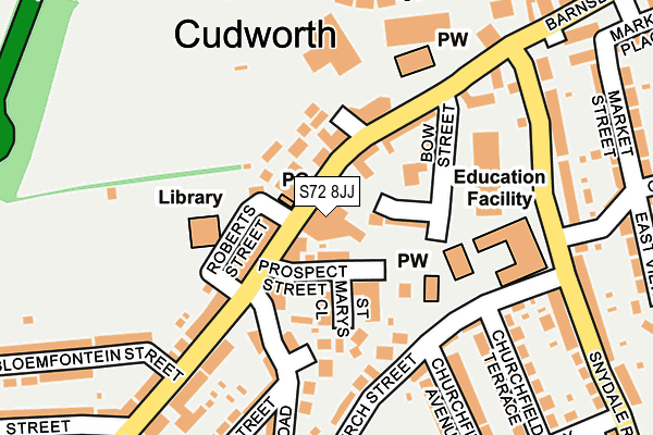 S72 8JJ map - OS OpenMap – Local (Ordnance Survey) S72 8JJ map - OS OpenMap – Local (Ordnance Survey)