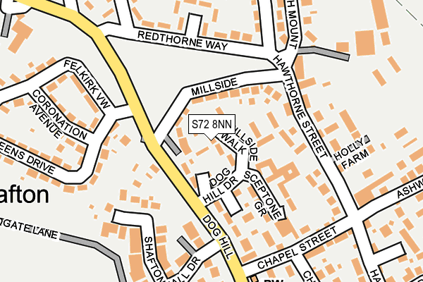 S72 8NN map - OS OpenMap – Local (Ordnance Survey) S72 8NN map - OS OpenMap – Local (Ordnance Survey)