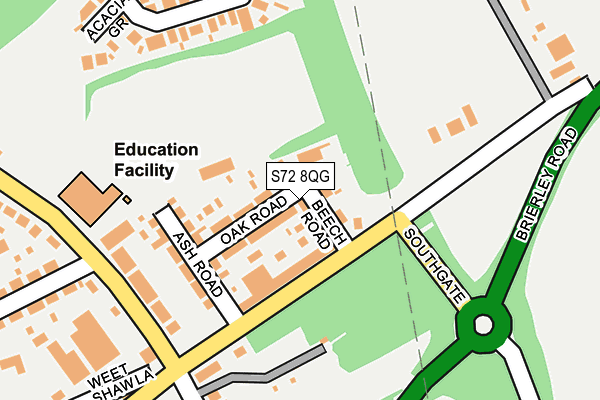 S72 8QG map - OS OpenMap – Local (Ordnance Survey) S72 8QG map - OS OpenMap – Local (Ordnance Survey)