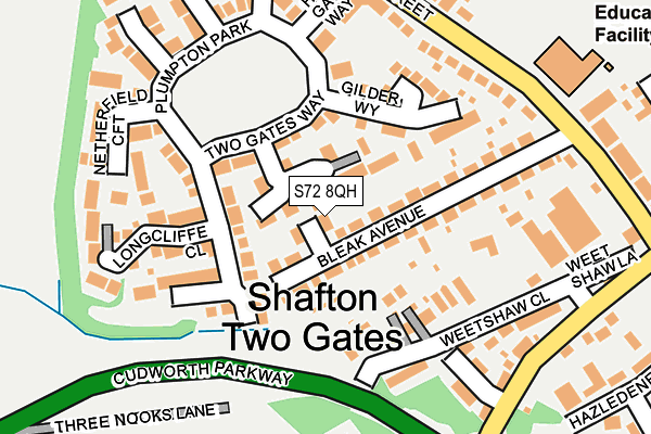 S72 8QH map - OS OpenMap – Local (Ordnance Survey) S72 8QH map - OS OpenMap – Local (Ordnance Survey)