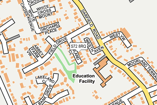 S72 8RQ map - OS OpenMap – Local (Ordnance Survey) S72 8RQ map - OS OpenMap – Local (Ordnance Survey)
