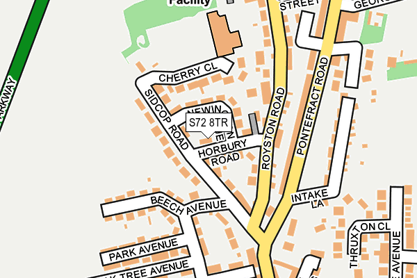 S72 8TR map - OS OpenMap – Local (Ordnance Survey) S72 8TR map - OS OpenMap – Local (Ordnance Survey)