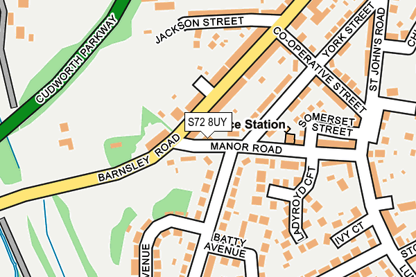 S72 8UY map - OS OpenMap – Local (Ordnance Survey) S72 8UY map - OS OpenMap – Local (Ordnance Survey)