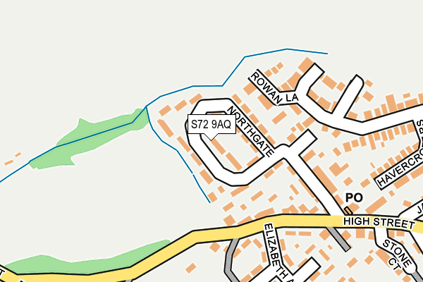 S72 9AQ map - OS OpenMap – Local (Ordnance Survey) S72 9AQ map - OS OpenMap – Local (Ordnance Survey)