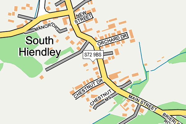 S72 9BS map - OS OpenMap – Local (Ordnance Survey) S72 9BS map - OS OpenMap – Local (Ordnance Survey)