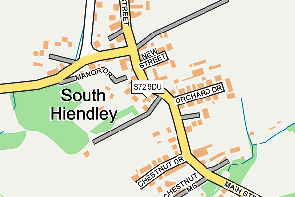 S72 9DU map - OS OpenMap – Local (Ordnance Survey) S72 9DU map - OS OpenMap – Local (Ordnance Survey)