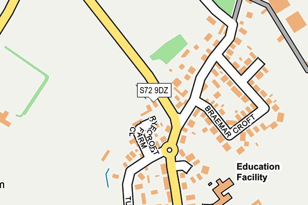 S72 9DZ map - OS OpenMap – Local (Ordnance Survey) S72 9DZ map - OS OpenMap – Local (Ordnance Survey)