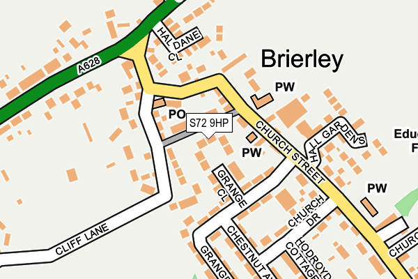 S72 9HP map - OS OpenMap – Local (Ordnance Survey) S72 9HP map - OS OpenMap – Local (Ordnance Survey)
