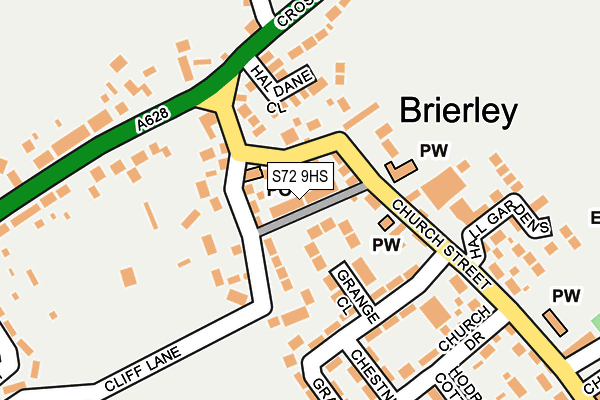 S72 9HS map - OS OpenMap – Local (Ordnance Survey) S72 9HS map - OS OpenMap – Local (Ordnance Survey)