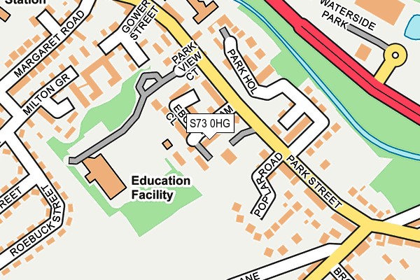 S73 0HG map - OS OpenMap – Local (Ordnance Survey) S73 0HG map - OS OpenMap – Local (Ordnance Survey)