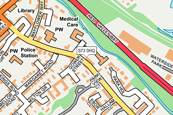 S73 0HQ map - OS OpenMap – Local (Ordnance Survey) S73 0HQ map - OS OpenMap – Local (Ordnance Survey)