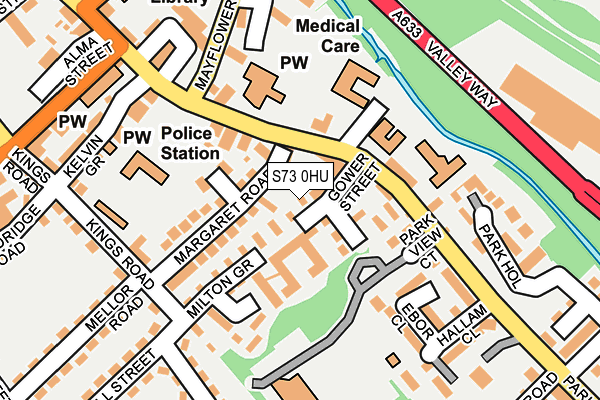S73 0HU map - OS OpenMap – Local (Ordnance Survey) S73 0HU map - OS OpenMap – Local (Ordnance Survey)