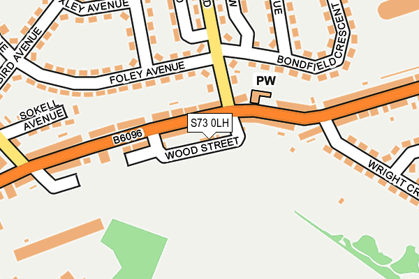 S73 0LH map - OS OpenMap – Local (Ordnance Survey) S73 0LH map - OS OpenMap – Local (Ordnance Survey)