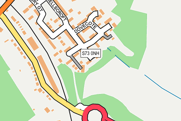 S73 0NH map - OS OpenMap – Local (Ordnance Survey) S73 0NH map - OS OpenMap – Local (Ordnance Survey)