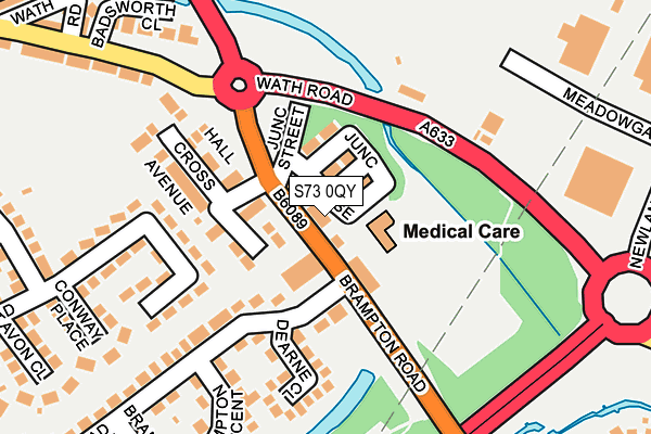 S73 0QY map - OS OpenMap – Local (Ordnance Survey) S73 0QY map - OS OpenMap – Local (Ordnance Survey)