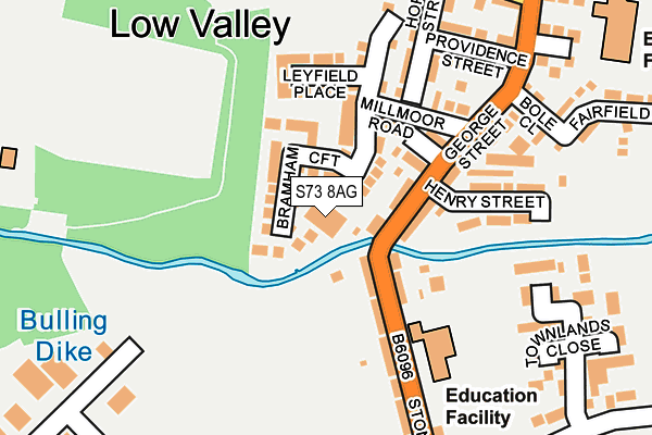 S73 8AG map - OS OpenMap – Local (Ordnance Survey) S73 8AG map - OS OpenMap – Local (Ordnance Survey)