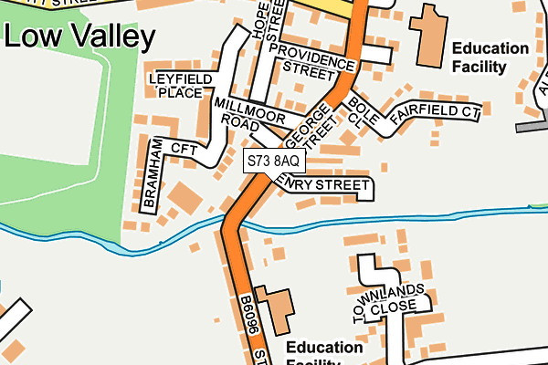 S73 8AQ map - OS OpenMap – Local (Ordnance Survey) S73 8AQ map - OS OpenMap – Local (Ordnance Survey)