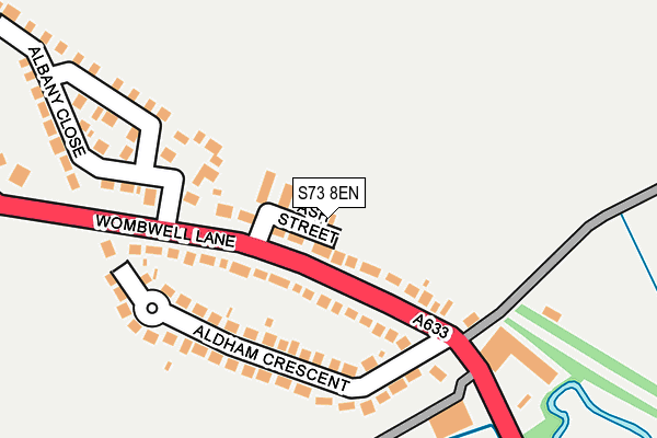 S73 8EN map - OS OpenMap – Local (Ordnance Survey) S73 8EN map - OS OpenMap – Local (Ordnance Survey)
