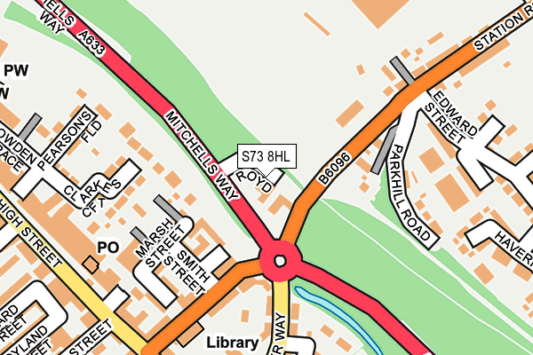 S73 8HL map - OS OpenMap – Local (Ordnance Survey) S73 8HL map - OS OpenMap – Local (Ordnance Survey)