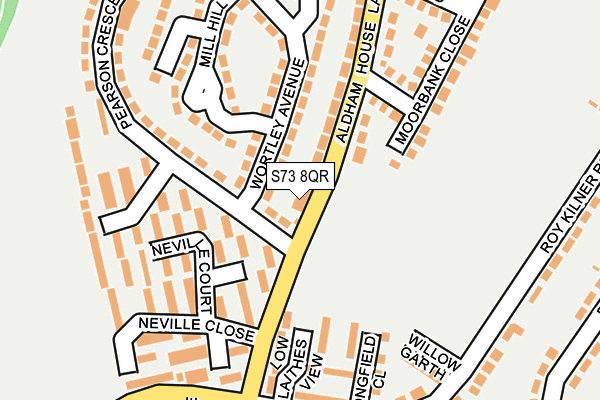 S73 8QR map - OS OpenMap – Local (Ordnance Survey) S73 8QR map - OS OpenMap – Local (Ordnance Survey)