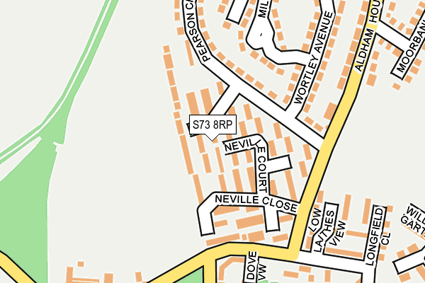 S73 8RP map - OS OpenMap – Local (Ordnance Survey) S73 8RP map - OS OpenMap – Local (Ordnance Survey)