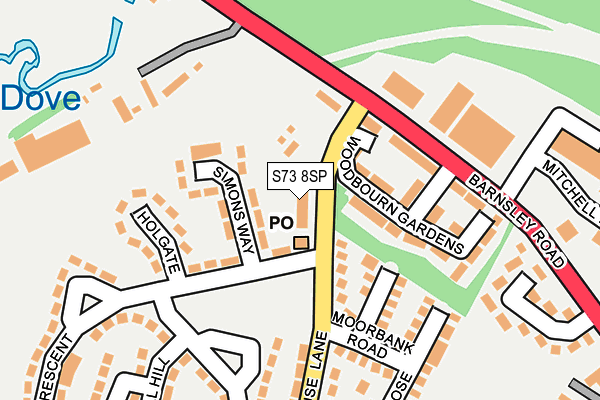 S73 8SP map - OS OpenMap – Local (Ordnance Survey) S73 8SP map - OS OpenMap – Local (Ordnance Survey)