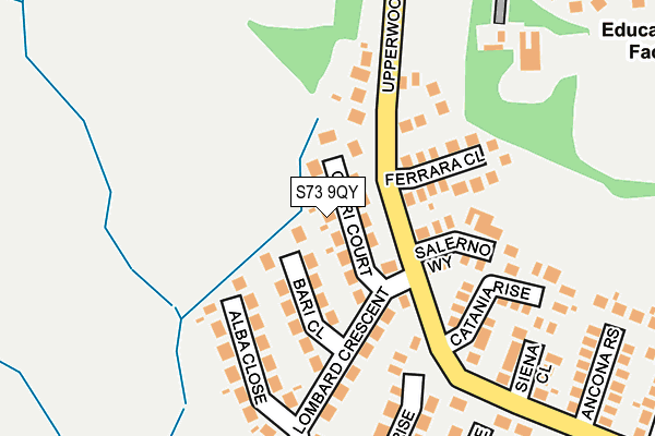 S73 9QY map - OS OpenMap – Local (Ordnance Survey) S73 9QY map - OS OpenMap – Local (Ordnance Survey)