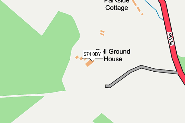 S74 0DY map - OS OpenMap – Local (Ordnance Survey) S74 0DY map - OS OpenMap – Local (Ordnance Survey)