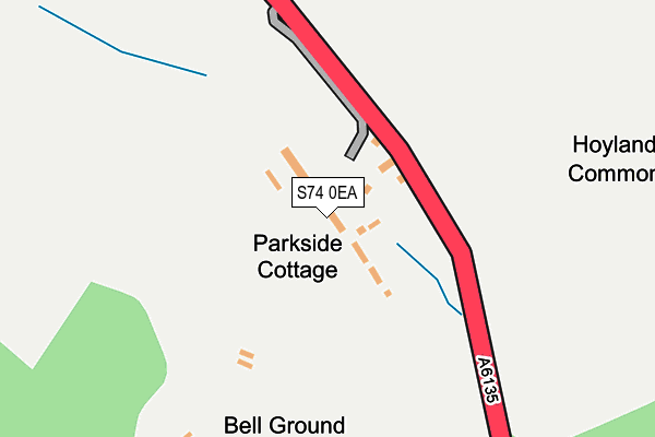 S74 0EA map - OS OpenMap – Local (Ordnance Survey) S74 0EA map - OS OpenMap – Local (Ordnance Survey)