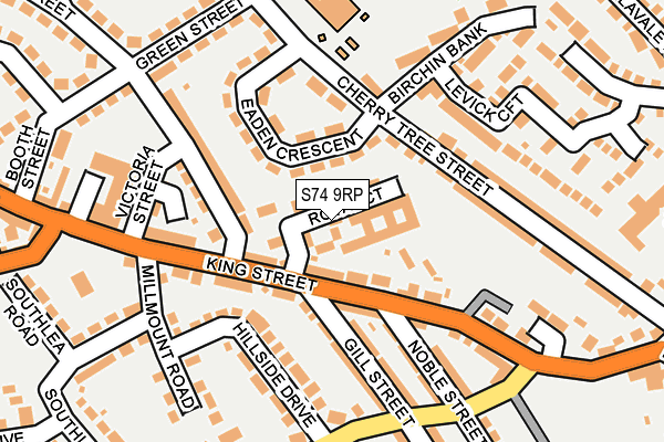 S74 9RP map - OS OpenMap – Local (Ordnance Survey) S74 9RP map - OS OpenMap – Local (Ordnance Survey)