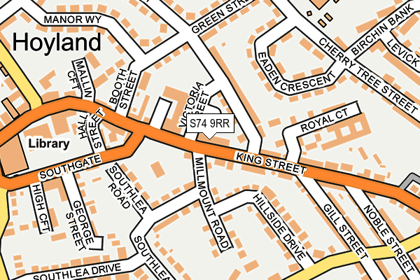 S74 9RR map - OS OpenMap – Local (Ordnance Survey) S74 9RR map - OS OpenMap – Local (Ordnance Survey)