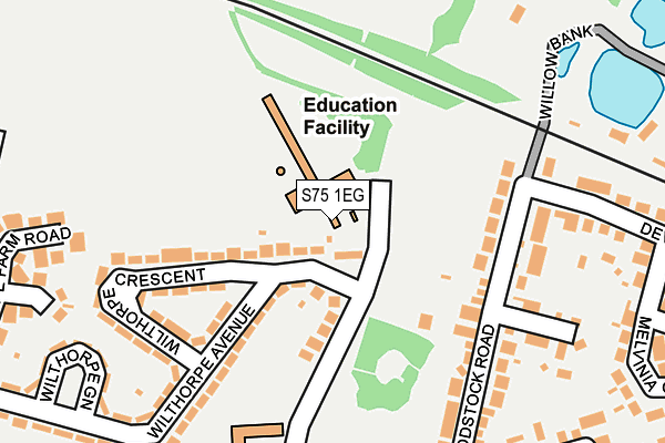 S75 1EG map - OS OpenMap – Local (Ordnance Survey) S75 1EG map - OS OpenMap – Local (Ordnance Survey)