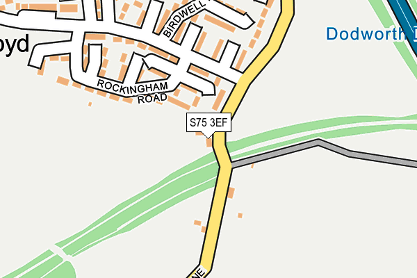 S75 3EF map - OS OpenMap – Local (Ordnance Survey) S75 3EF map - OS OpenMap – Local (Ordnance Survey)