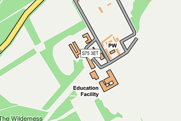 S75 3ET map - OS OpenMap – Local (Ordnance Survey) S75 3ET map - OS OpenMap – Local (Ordnance Survey)