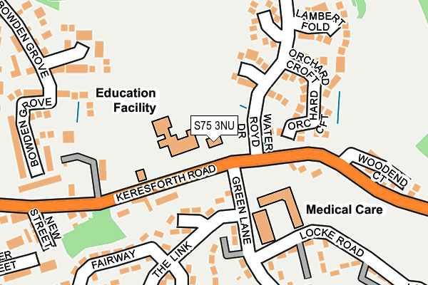 S75 3NU map - OS OpenMap – Local (Ordnance Survey) S75 3NU map - OS OpenMap – Local (Ordnance Survey)