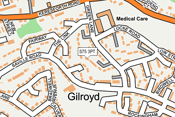 S75 3PT map - OS OpenMap – Local (Ordnance Survey) S75 3PT map - OS OpenMap – Local (Ordnance Survey)